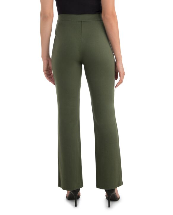 Women's Seek No Further High Waisted Pleated Fit and Flare Pants Military Green