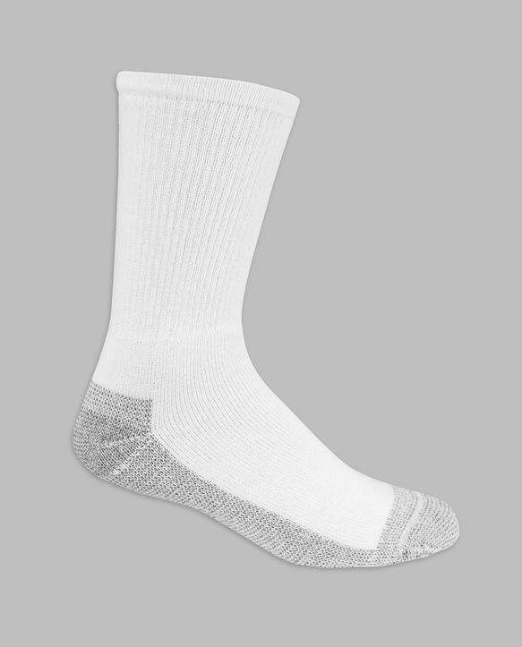 Men's Fruit of the Loom® Workgear™ Crew Socks,  10 Pack, Size 6-12 WHITE