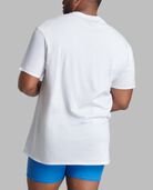 Tall Men's Premium Short Sleeve Crew T-Shirt, White 6 Pack White