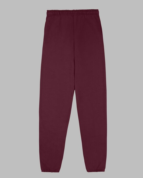 Eversoft® Fleece Elastic Bottom Sweatpants, Extended Sizes Maroon