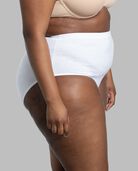 Fit for Me® Women's Plus Cotton Brief Panty, Assorted 6+2 Bonus Pack WHITE