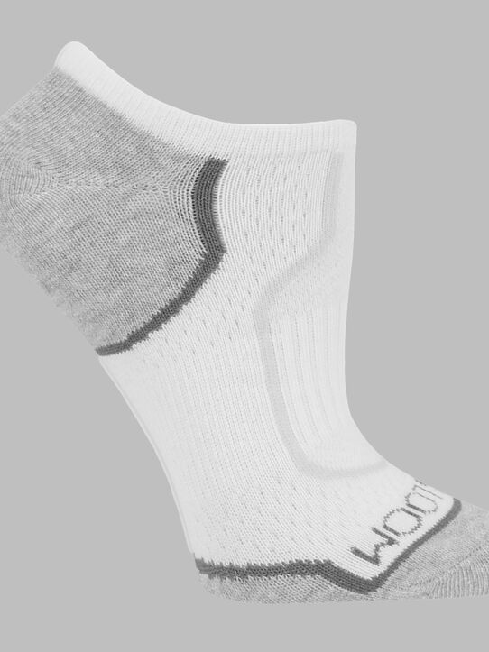 Women's CoolZone® No Show Socks Assorted, 6 Pack WHITE/MULTI 128