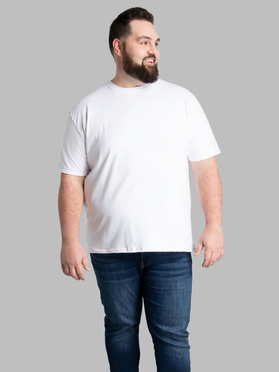 Big Men's Eversoft®  Short Sleeve Crew T-Shirt White