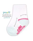 Baby Girls' Grow & Fit Socks, Assorted 6 Pack Multi