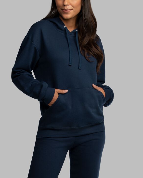 Eversoft® Fleece Pullover Hoodie Sweatshirt Navy