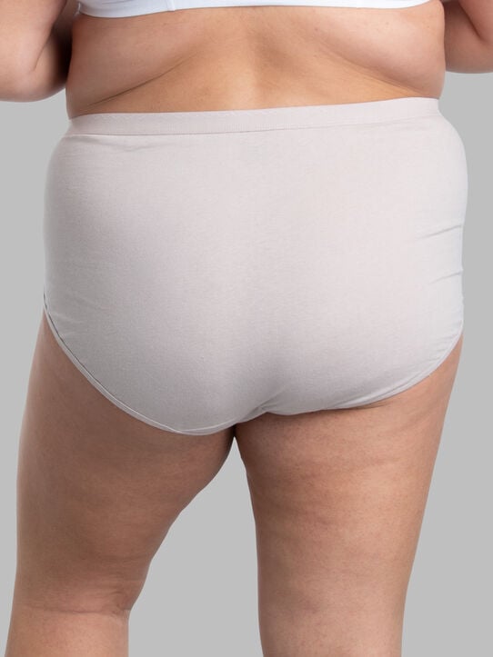 Women's Fit for Me Cotton Brief Panty, Assorted 10 Pack ASSORTED