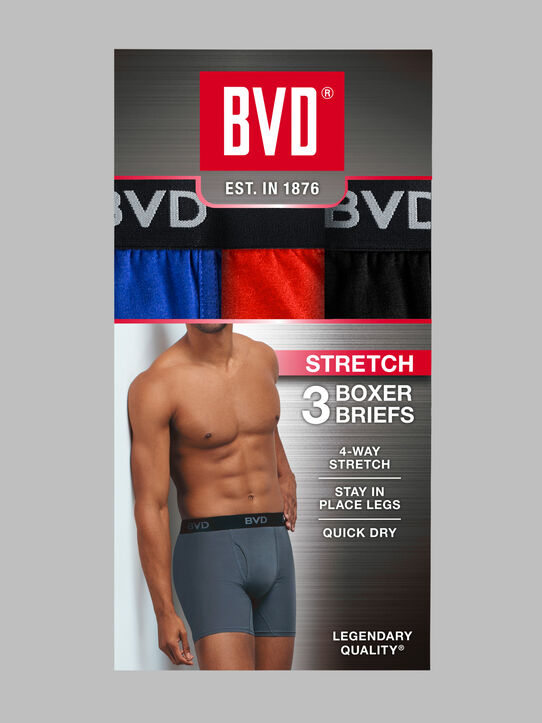 B.V.D. Men's Modal Blend Underwear (Breathable & Sustainable Fabric),  Crew-3 Pack-White, Small at  Men's Clothing store