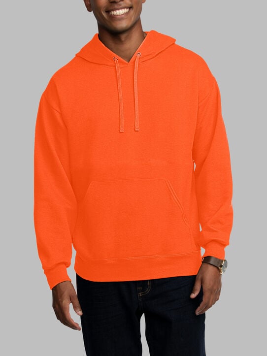 EverSoft®  Fleece Pullover Hoodie Sweatshirt Safety Orange
