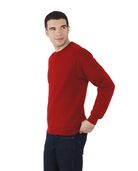 Men's Fleece Crew Sweatshirt, 1 Pack True Red