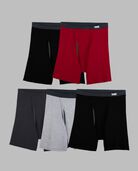 Men's EverSoft CoolZone Covered Waistband Boxer Briefs, 5 Pack ASSORTED