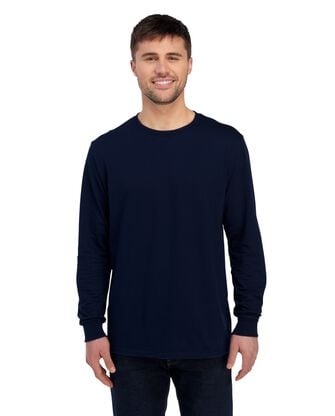 ICONIC Unisex Long-⁠Sleeve T-⁠Shirt Navy