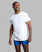 Men's Short Sleeve Crew T-Shirt, Extended Sizes White 3 Pack White