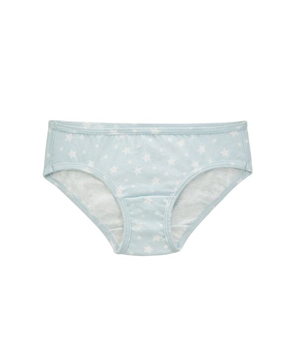 Girls' Assorted Cotton Hipster, 14 Pack Printed Stars/Dashes Assortment