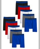 Boys' Cotton Stretch Boxer Briefs, 10 Pack ASSORTED