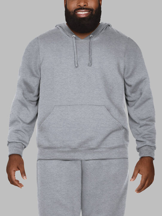 Big Men's Eversoft®  Fleece Pullover Hoodie Sweatshirt Grey Heather