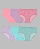 Girls' Assorted Seamless Classic Brief, 6 Pack ASSORTED