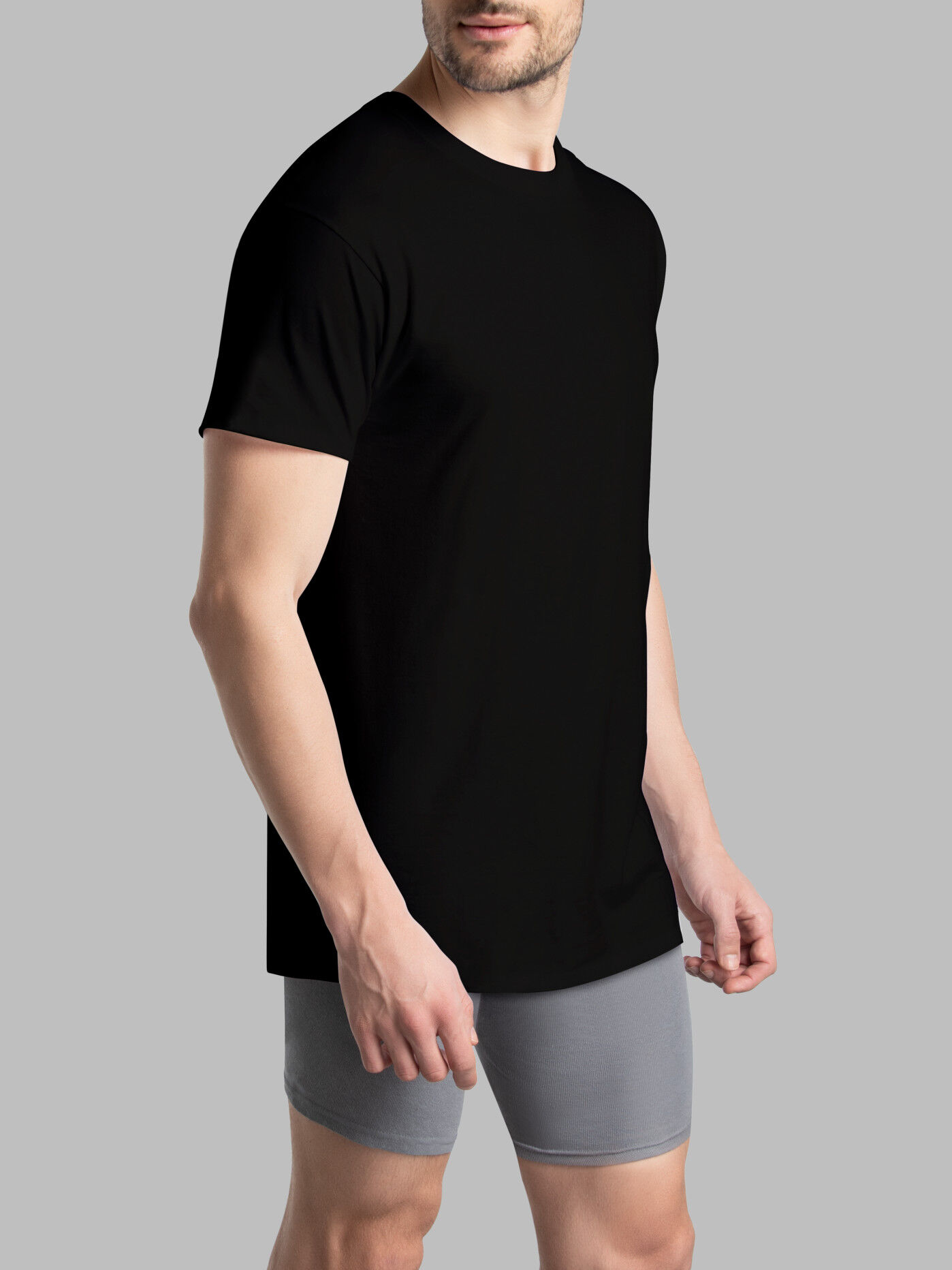 Men's Short Sleeve Workgear™ Crew T-Shirt, Black 3 Pack ​
