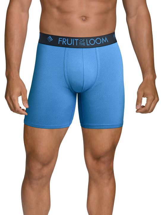 Men's Breathable Micro-Mesh Boxer Briefs, 3 Pack Assorted