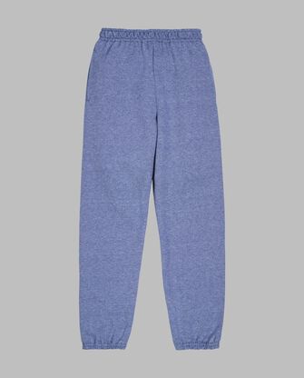 Boys' Fleece Elastic Bottom Sweatpants Smoke Blue Stripe