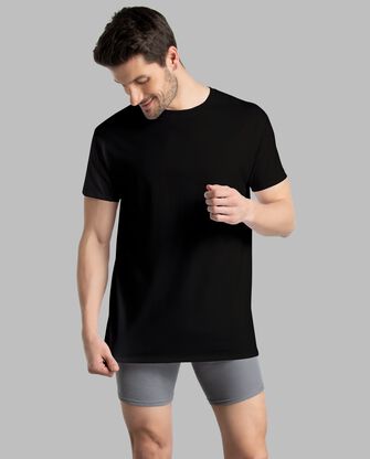 Men's Workgear™ Crew T-Shirt, Extended Sizes Black 3 Pack ​ 