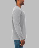 Men's Soft Long Sleeve Crew T-Shirt, 2 Pack Athletic Heather