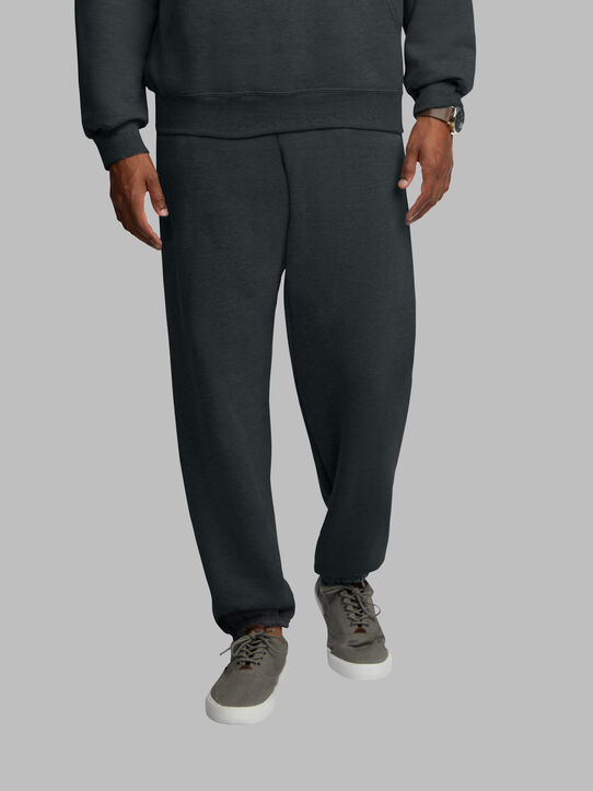 Eversoft® Fleece Elastic Bottom Sweatpants Black Heather