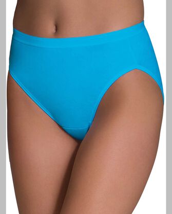 Women's Cotton Hi-Cut Panty, Assorted 6 Pack ASSORTED