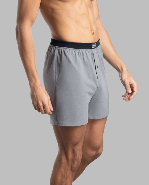 Men's Knit Boxers, Assorted 3 Pack Assorted