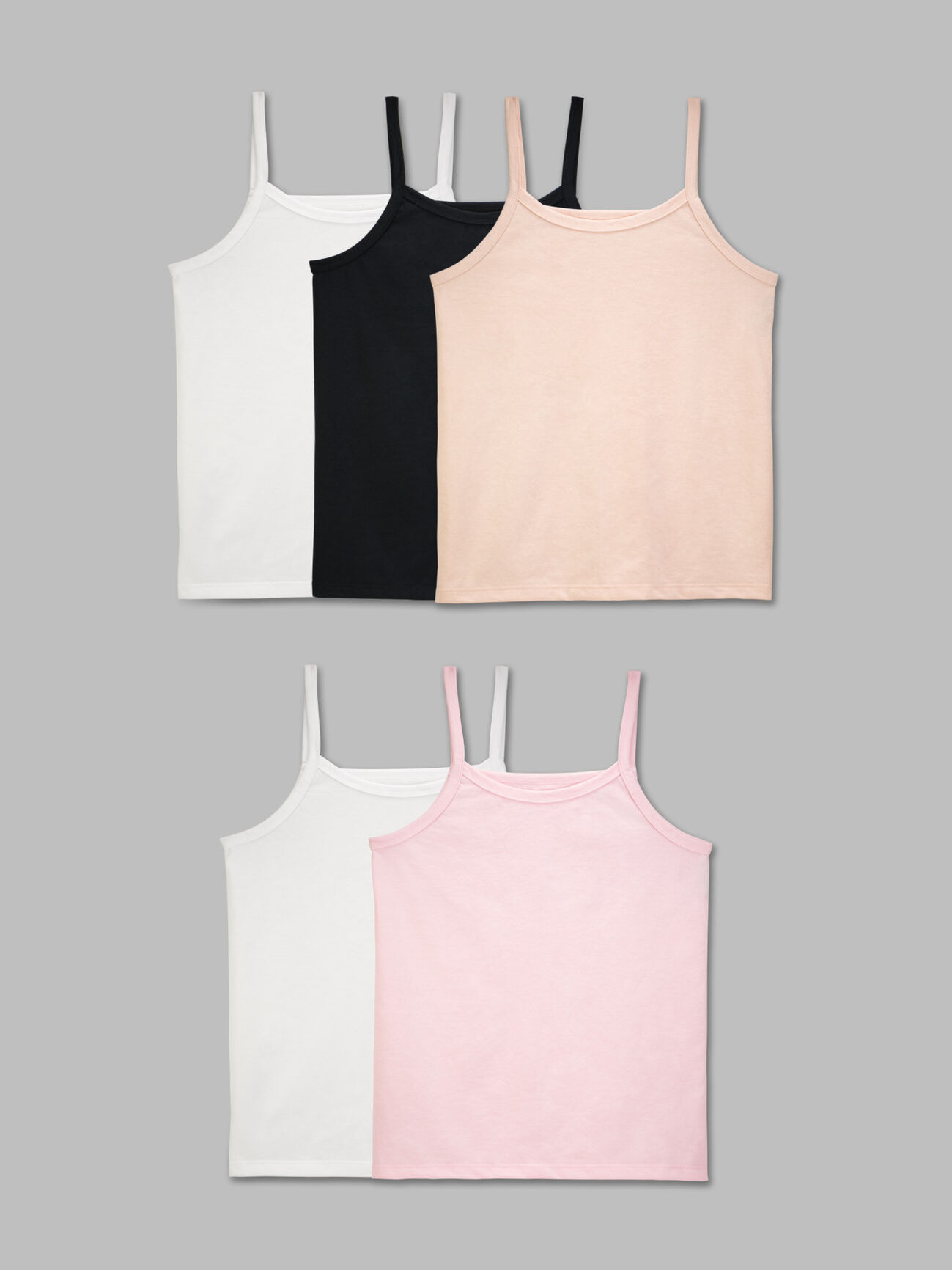 Girls' Camis, 5 Pack  Shop Fruit of the Loom Tanks