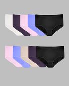 Women's Plus Fit for Me® Breathable Micro-Mesh Brief Panty, Assorted 10 pack Assorted