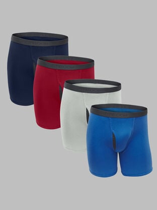 Fruit of the Loom Men's Premium CoolZone® Boxer Briefs, Assorted 4 Pack 