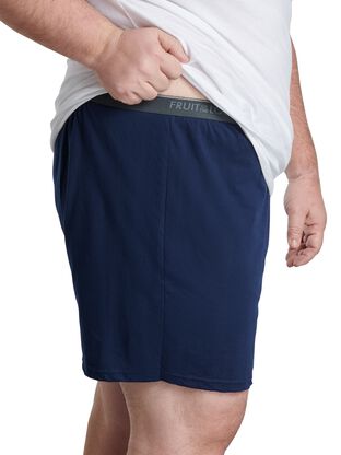 Big Men's Knit Boxers, Assorted 6 Pack 