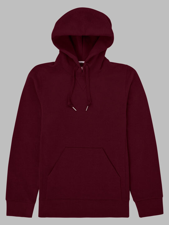 Men's Crafted Comfort Favorite Fleece Hoodie Maroon Heather