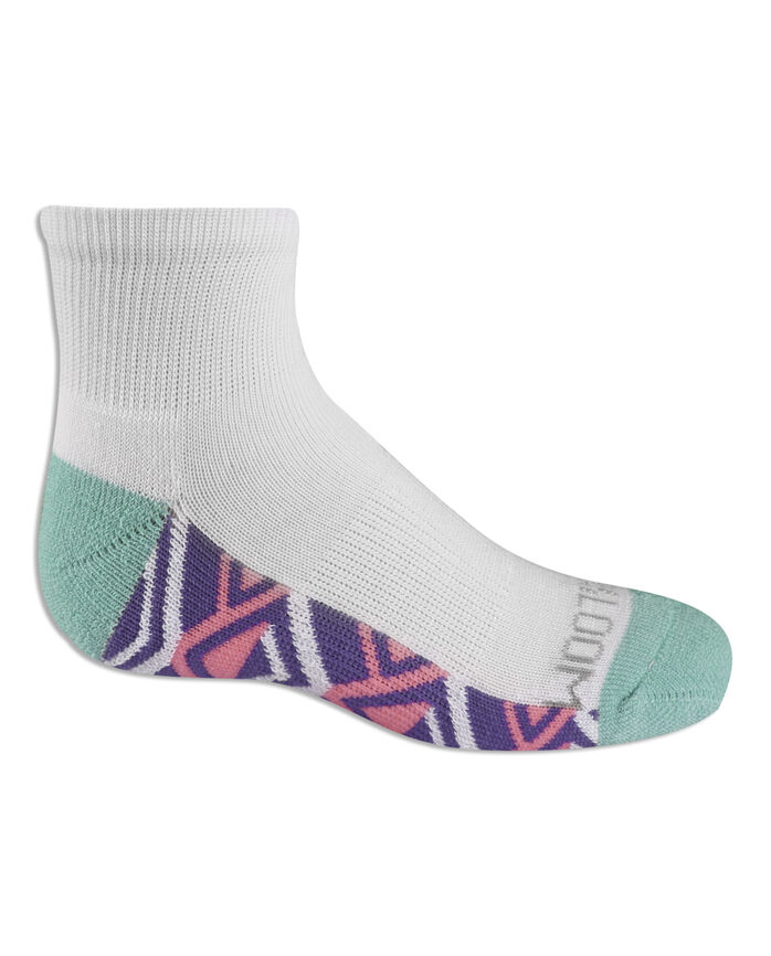 Girls Cushioned Ankle Socks With Arch Support 6 Pack Size 10 5 4 Fruit