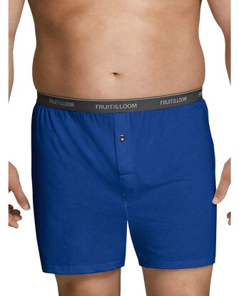 Big Men's Assorted Knit Boxers, 6 Pack 