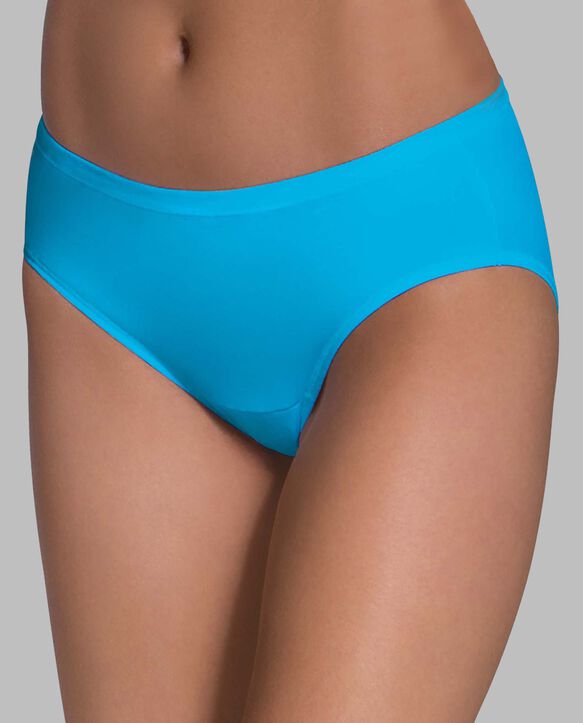 Women's Comfort Covered Cotton Hipster Panty, Assorted 6 Pack ASSORTED