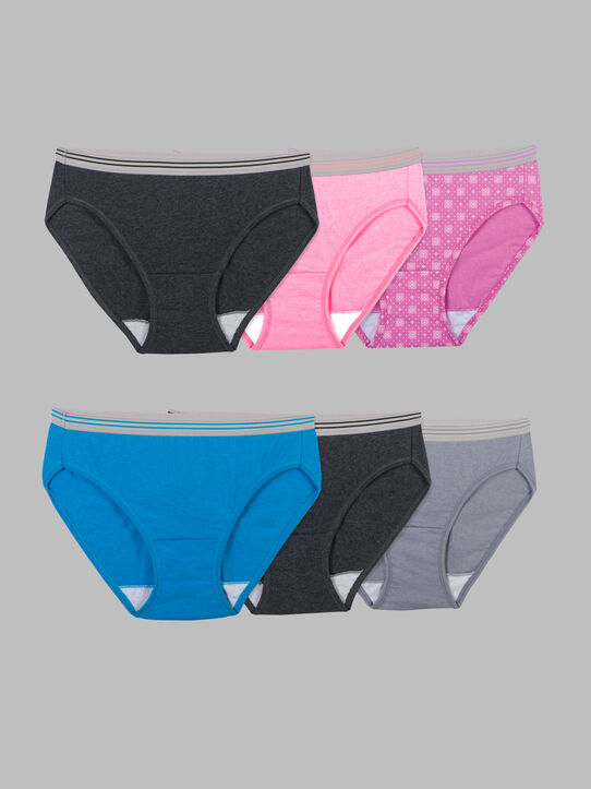 Women's Heather Bikini Panty, Assorted 6 Pack ASSORTED