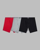 Men's Crafted Comfort™ Fabric Covered Waistband Boxer Briefs, Assorted 3 Pack Assorted