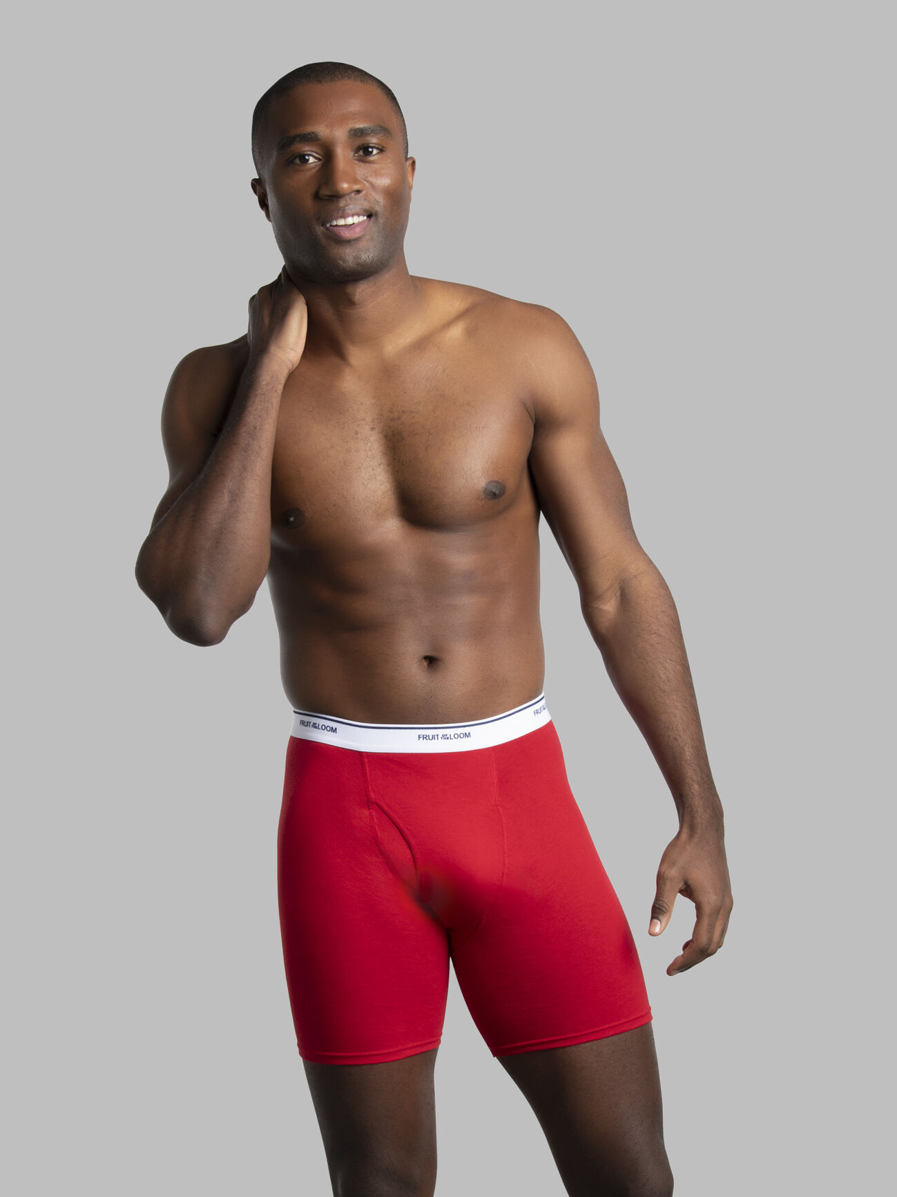 Men's Cotton Stretch Wide Band Basic Brief Underwear - 2 Packs