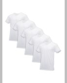 BVD® Men's Cotton V-Neck T-Shirt, White 5 Pack WHITE
