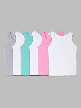 Toddler Girls' Eversoft® Tank, Assorted 6 Pack 