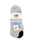 Women's Coolzone® Cotton Cushioned No Show Socks, 6 Pack GRAY