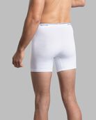 Men's Eversoft® CoolZone® Fly Boxer Briefs, White 5 Pack WHITE