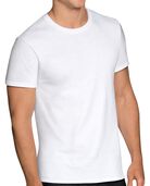 Men's Short Sleeve White Crew T-Shirt Extended Sizes, 6 Pack WHITE