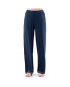 Women's Soft & Breathable Crew Neck Long Sleeve Shirt and Pants, 2-Piece Pajama Set MIDNIGHT BLUE