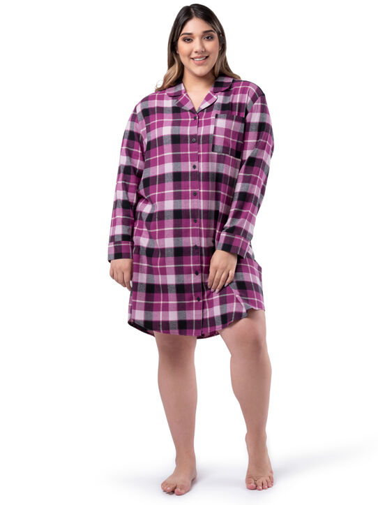 Women's Plus Flannel Sleepshirt 