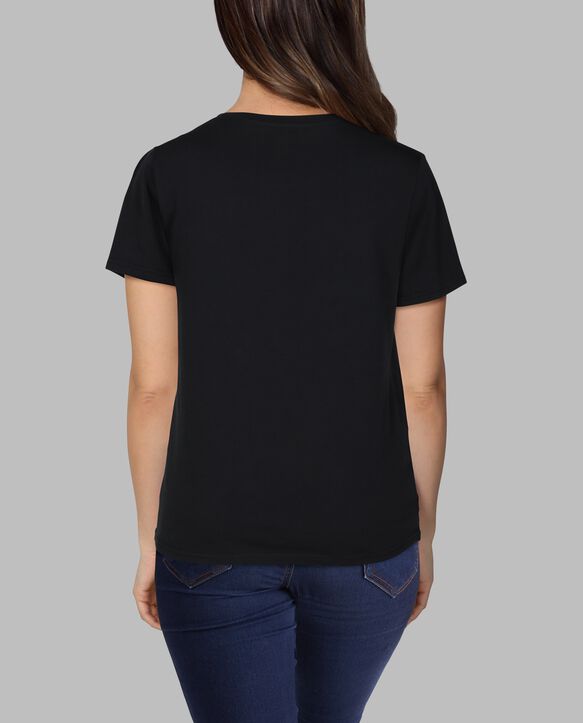 Women's Crafted Comfort Artisan Tee™ Crew T-Shirt Black Ink