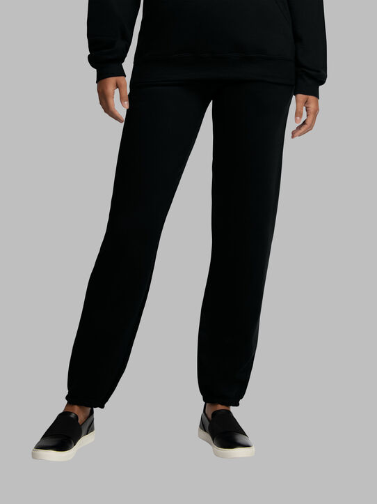 EverSoft®  Fleece Elastic Bottom Sweatpants Black