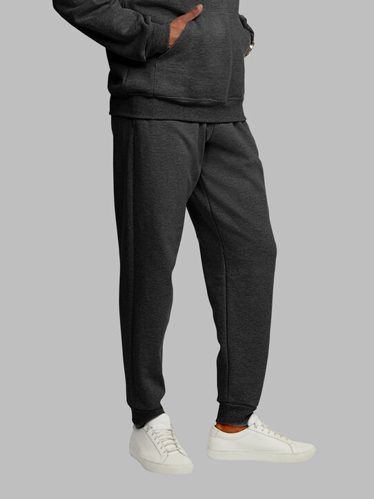 Men's Eversoft®  Fleece Jogger Sweatpants, 2XL Black Heather