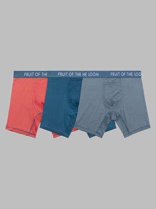 Men's Getaway Collection™ Long Leg Boxer Brief, Assorted 3 Pack 